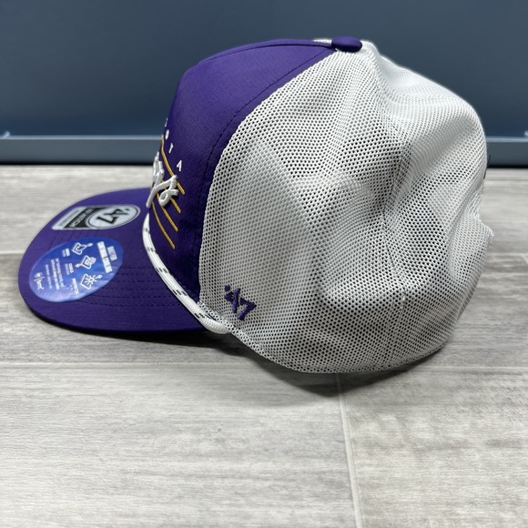 Minnesota Vikings '47 Brand Purple Downburst Hitch Rope Adjustable Hat NFL New - Picture 5 of 7
